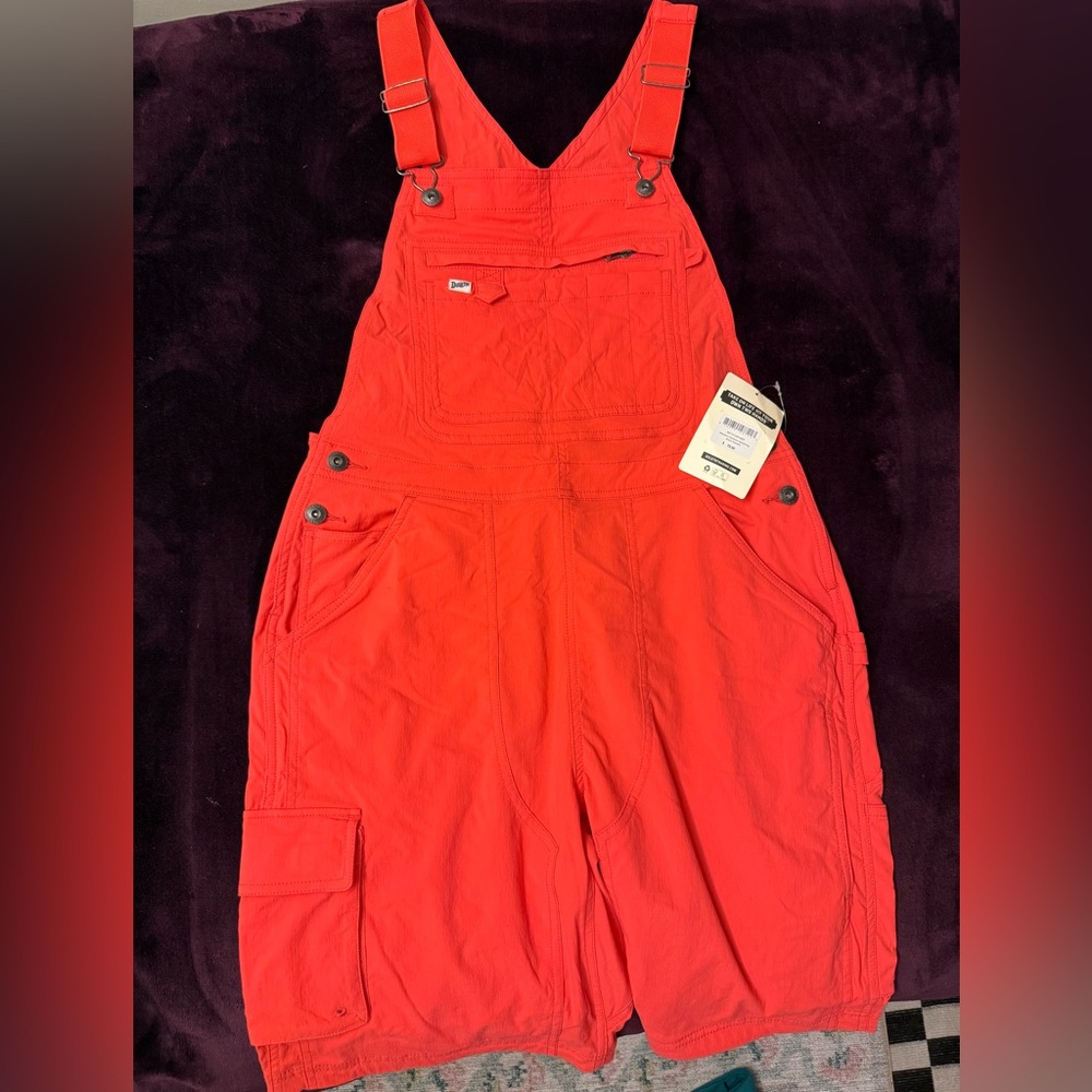 Duluth Trading Co Women's Heirloom Gardening Short Overalls—NWT